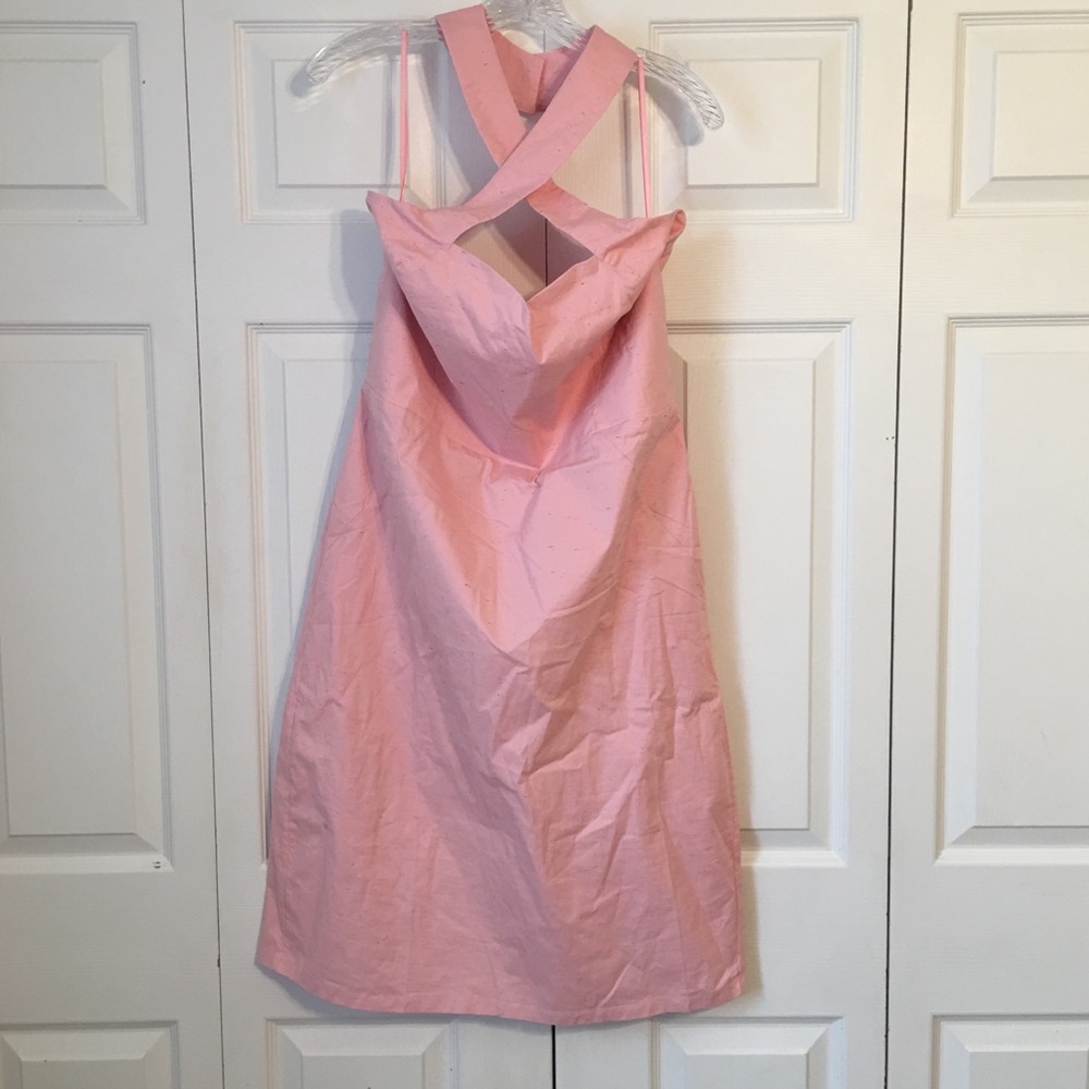 Pink Speckled Unique Vintage Plus Size Dress